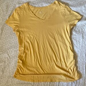 Isabel Maternity by Ingrid & Isabel Mustard V-Neck Tee